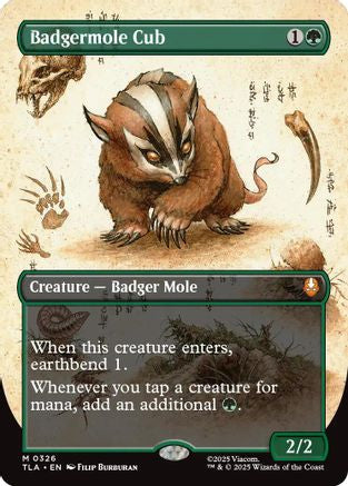 Badgermole Cub (Borderless) [Avatar: The Last Airbender] - Magic: The Gathering - Card Brawlers | Quebec | Canada |