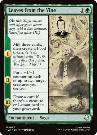 Leaves from the Vine [Avatar: The Last Airbender] - Magic: The Gathering - Card Brawlers | Quebec | Canada |
