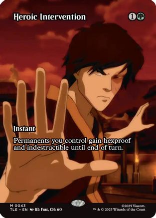 Heroic Intervention (Borderless) [Avatar: The Last Airbender: Eternal-Legal] - Magic: The Gathering - Card Brawlers | Quebec | Canada |