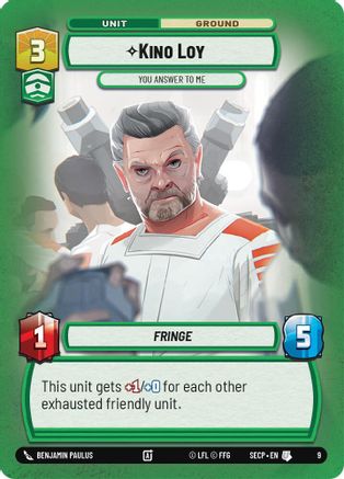 Kino Loy - You Answer to Me (9) [Secrets of Power: Weekly Play] - Fantasy Flight Games - Card Brawlers | Quebec | Canada |