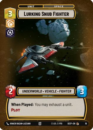 Lurking Snub Fighter (16) [Secrets of Power: Weekly Play] - Fantasy Flight Games - Card Brawlers | Quebec | Canada |