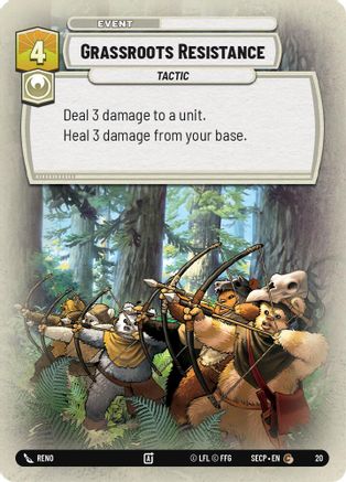 Grassroots Resistance (20) [Secrets of Power: Weekly Play] - Fantasy Flight Games - Card Brawlers | Quebec | Canada |