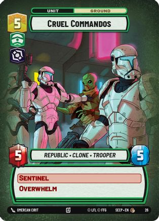Cruel Commandos (Foil) (26) [Secrets of Power: Weekly Play] - Fantasy Flight Games - Card Brawlers | Quebec | Canada |