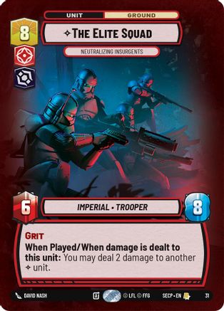 The Elite Squad - Neutralizing Insurgents (Foil) (31) [Secrets of Power: Weekly Play] - Fantasy Flight Games - Card Brawlers | Quebec | Canada |