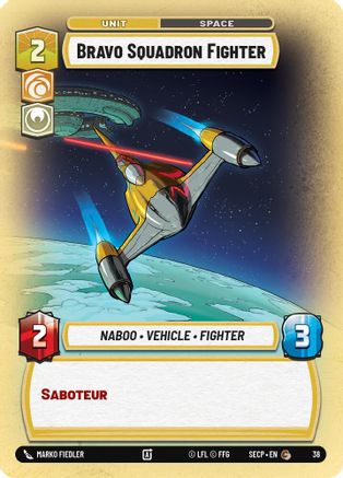 Bravo Squadron Fighter (Foil) (38) [Secrets of Power: Weekly Play] - Fantasy Flight Games - Card Brawlers | Quebec | Canada |
