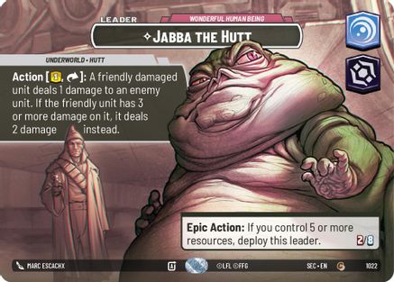 Jabba the Hutt - Wonderful Human Being (Showcase) (1022) (1022) [Secrets of Power] - Fantasy Flight Games - Card Brawlers | Quebec | Canada |