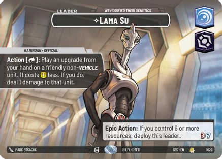 Lama Su - We Modified Their Genetics (Showcase) (1023) (1023) [Secrets of Power] - Fantasy Flight Games - Card Brawlers | Quebec | Canada |