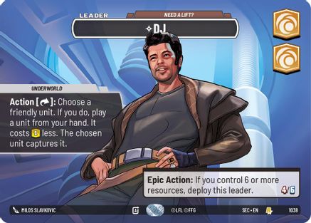 DJ - Need a Lift? (Showcase) (1038) (1038) [Secrets of Power] - Fantasy Flight Games - Card Brawlers | Quebec | Canada |