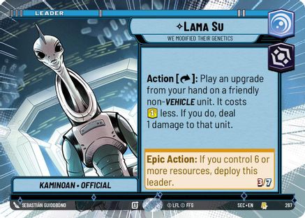 Lama Su - We Modified Their Genetics (Hyperspace) (267) (267) [Secrets of Power] - Fantasy Flight Games - Card Brawlers | Quebec | Canada |