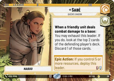 Sabe - Queen's Shadow (Hyperspace) (281) (281) [Secrets of Power] - Fantasy Flight Games - Card Brawlers | Quebec | Canada |