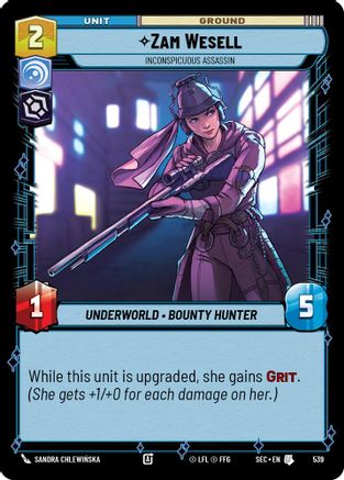 Zam Wesell - Inconspicuous Assassin (Foil) (539) (539) [Secrets of Power] - Fantasy Flight Games - Card Brawlers | Quebec | Canada |