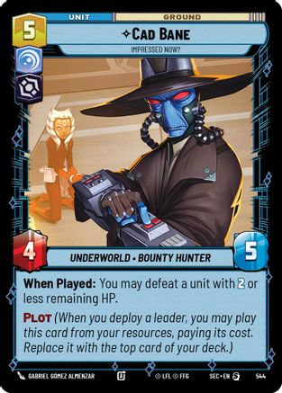 Cad Bane - Impressed Now? (Foil) (544) (544) [Secrets of Power] - Fantasy Flight Games - Card Brawlers | Quebec | Canada |
