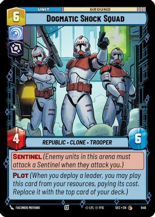 Dogmatic Shock Squad (546) (Foil) (546) [Secrets of Power] - Fantasy Flight Games - Card Brawlers | Quebec | Canada |