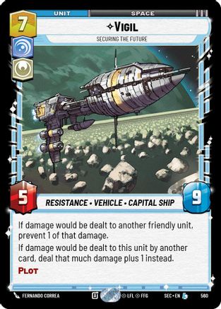 Vigil - Securing the Future (Foil) (560) (560) [Secrets of Power] - Fantasy Flight Games - Card Brawlers | Quebec | Canada |