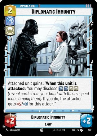 Diplomatic Immunity (562) (Foil) (562) [Secrets of Power] - Fantasy Flight Games - Card Brawlers | Quebec | Canada |