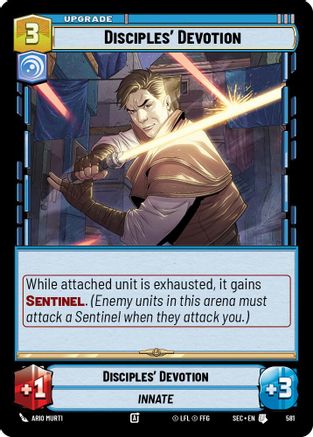 Disciples' Devotion (581) (Foil) (581) [Secrets of Power] - Fantasy Flight Games - Card Brawlers | Quebec | Canada |