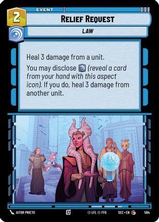 Relief Request (584) (Foil) (584) [Secrets of Power] - Fantasy Flight Games - Card Brawlers | Quebec | Canada |