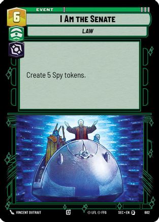 I Am the Senate (602) (Foil) (602) [Secrets of Power] - Fantasy Flight Games - Card Brawlers | Quebec | Canada |