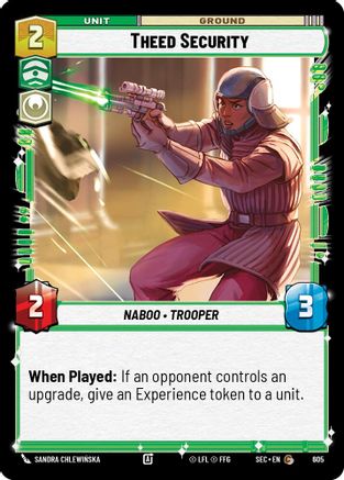 Theed Security (605) (Foil) (605) [Secrets of Power] - Fantasy Flight Games - Card Brawlers | Quebec | Canada |