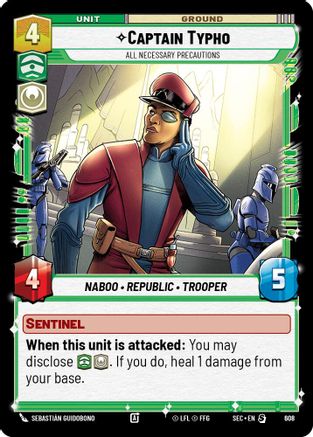 Captain Typho - All Necessary Precautions (Foil) (608) (608) [Secrets of Power] - Fantasy Flight Games - Card Brawlers | Quebec | Canada |