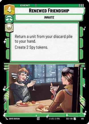 Renewed Friendship (615) (Foil) (615) [Secrets of Power] - Fantasy Flight Games - Card Brawlers | Quebec | Canada |