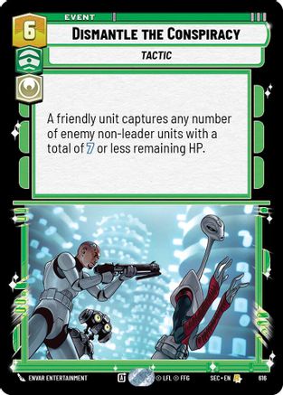 Dismantle the Conspiracy (616) (Foil) (616) [Secrets of Power] - Fantasy Flight Games - Card Brawlers | Quebec | Canada |