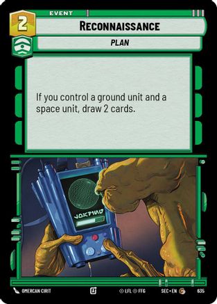 Reconnaissance (635) (Foil) (635) [Secrets of Power] - Fantasy Flight Games - Card Brawlers | Quebec | Canada |
