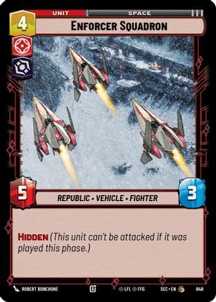 Enforcer Squadron (648) (Foil) (648) [Secrets of Power] - Fantasy Flight Games - Card Brawlers | Quebec | Canada |