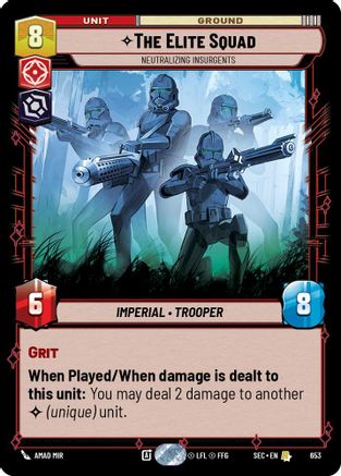 The Elite Squad - Neutralizing Insurgents (Foil) (653) (653) [Secrets of Power] - Fantasy Flight Games - Card Brawlers | Quebec | Canada |