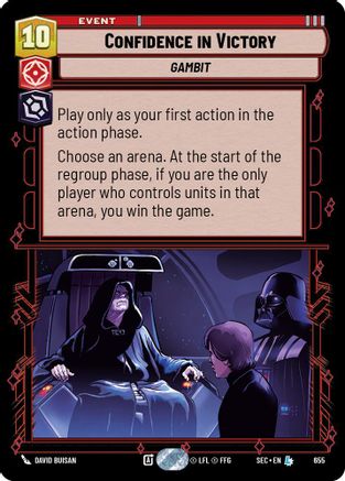 Confidence in Victory (655) (Foil) (655) [Secrets of Power] - Fantasy Flight Games - Card Brawlers | Quebec | Canada |