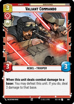 Valiant Commando (660) (Foil) (660) [Secrets of Power] - Fantasy Flight Games - Card Brawlers | Quebec | Canada |