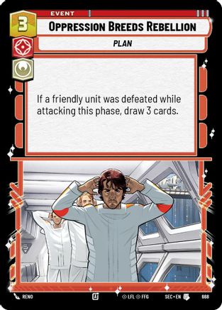 Oppression Breeds Rebellion (668) (Foil) (668) [Secrets of Power] - Fantasy Flight Games - Card Brawlers | Quebec | Canada |