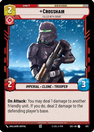 Crosshair - Filled With Doubt (Foil) (672) (672) [Secrets of Power] - Fantasy Flight Games - Card Brawlers | Quebec | Canada |