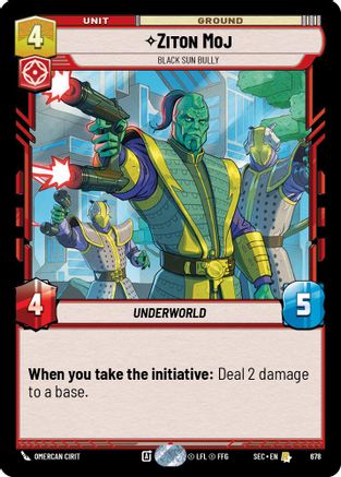Ziton Moj - Black Sun Bully (Foil) (678) (678) [Secrets of Power] - Fantasy Flight Games - Card Brawlers | Quebec | Canada |