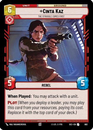 Cinta Kaz - The Struggle Comes First (Foil) (682) (682) [Secrets of Power] - Fantasy Flight Games - Card Brawlers | Quebec | Canada |