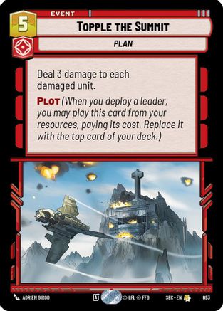 Topple the Summit (693) (Foil) (693) [Secrets of Power] - Fantasy Flight Games - Card Brawlers | Quebec | Canada |
