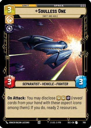 Soulless One - Swift and Agile (Foil) (700) (700) [Secrets of Power] - Fantasy Flight Games - Card Brawlers | Quebec | Canada |