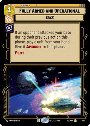 Fully Armed and Operational (704) (Foil) (704) [Secrets of Power] - Fantasy Flight Games - Card Brawlers | Quebec | Canada |