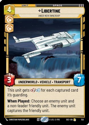 Libertine - Under New Ownership (Foil) (722) (722) [Secrets of Power] - Fantasy Flight Games - Card Brawlers | Quebec | Canada |