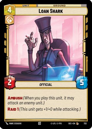 Loan Shark (732) (Foil) (732) [Secrets of Power] - Fantasy Flight Games - Card Brawlers | Quebec | Canada |