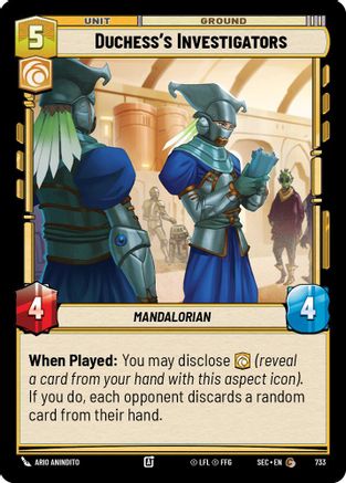Duchess's Investigators (733) (Foil) (733) [Secrets of Power] - Fantasy Flight Games - Card Brawlers | Quebec | Canada |