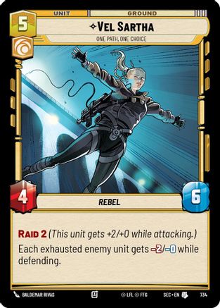 Vel Sartha - One Path, One Choice (Foil) (734) (734) [Secrets of Power] - Fantasy Flight Games - Card Brawlers | Quebec | Canada |