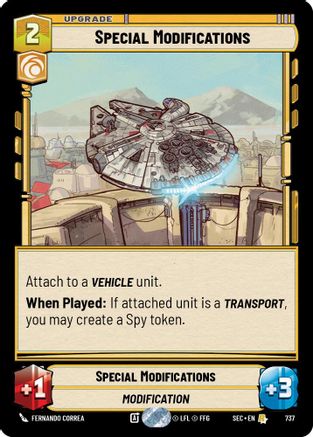 Special Modifications (737) (Foil) (737) [Secrets of Power] - Fantasy Flight Games - Card Brawlers | Quebec | Canada |
