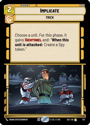 Implicate (741) (Foil) (741) [Secrets of Power] - Fantasy Flight Games - Card Brawlers | Quebec | Canada |