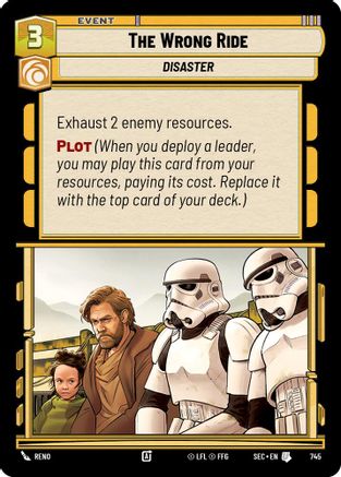 The Wrong Ride (745) (Foil) (745) [Secrets of Power] - Fantasy Flight Games - Card Brawlers | Quebec | Canada |