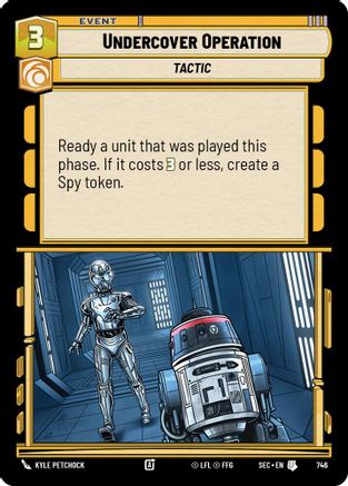 Undercover Operation (746) (Foil) (746) [Secrets of Power] - Fantasy Flight Games - Card Brawlers | Quebec | Canada |