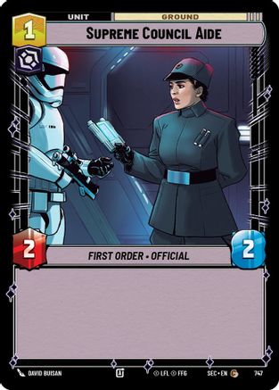 Supreme Council Aide (747) (Foil) (747) [Secrets of Power] - Fantasy Flight Games - Card Brawlers | Quebec | Canada |