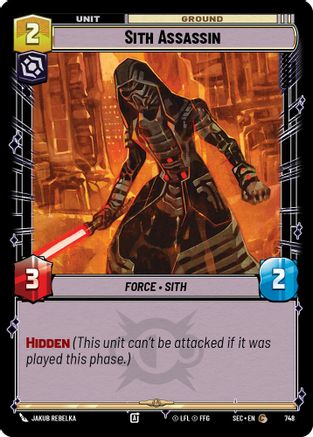 Sith Assassin (748) (Foil) (748) [Secrets of Power] - Fantasy Flight Games - Card Brawlers | Quebec | Canada |
