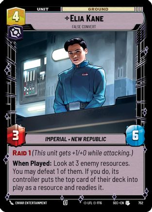 Elia Kane - False Convert (Foil) (752) (752) [Secrets of Power] - Fantasy Flight Games - Card Brawlers | Quebec | Canada |