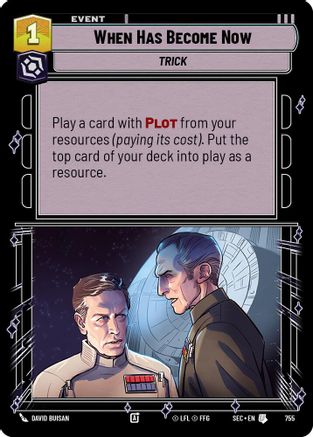 When Has Become Now (755) (Foil) (755) [Secrets of Power] - Fantasy Flight Games - Card Brawlers | Quebec | Canada |